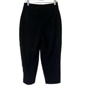 A New Day Cropped Dress Pants Womens Size 4 Black Straight Leg